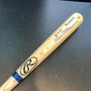 Bob Feller Signed Heavily Inscribed STATS Baseball Bat JSA COA