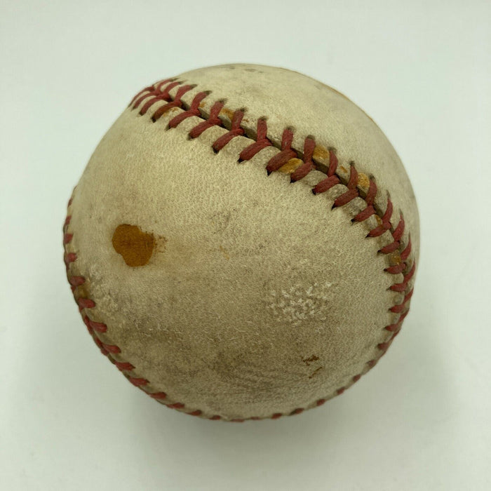 Satchel Paige Single Signed 1950's Official National League Baseball JSA COA