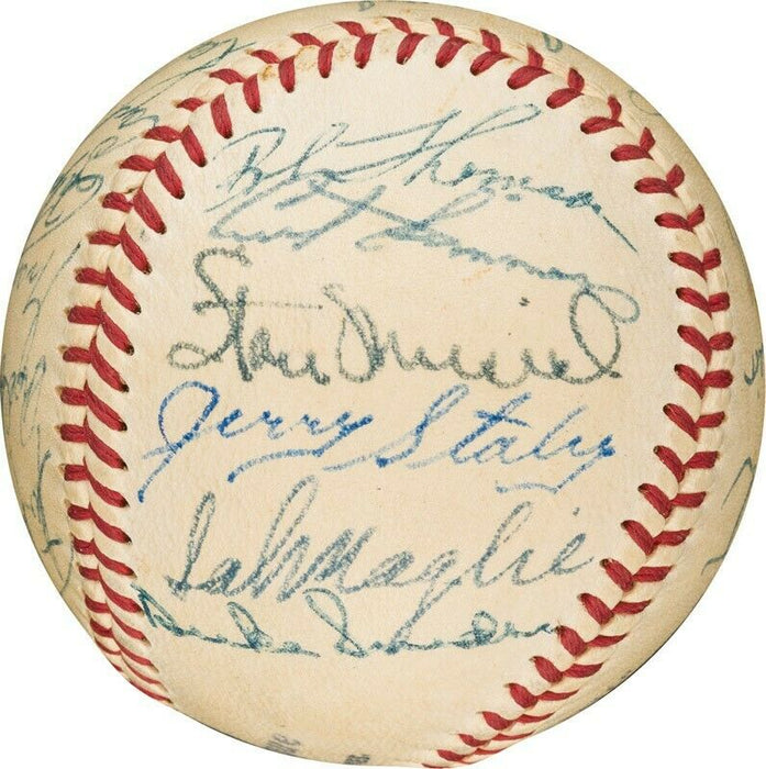 Jackie Robinson 1955 All Star Game Team Signed Baseball PSA DNA COA