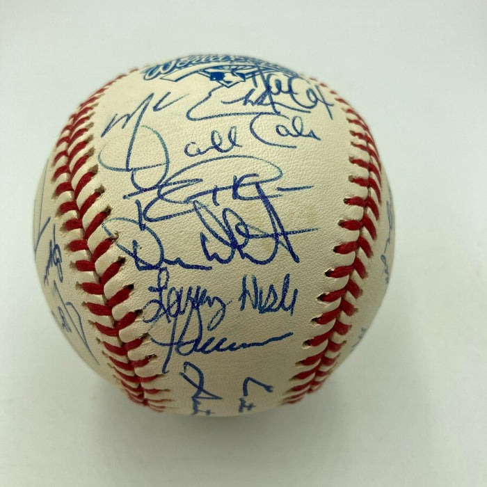 1993 Toronto Blue Jays World Series Champs Team Signed W.S. Baseball JSA COA