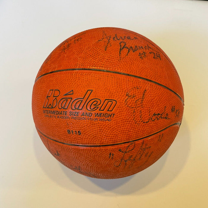 Len Bias 1984-85 Maryland Terrapins Team Signed NCAA Basketball JSA COA RARE!