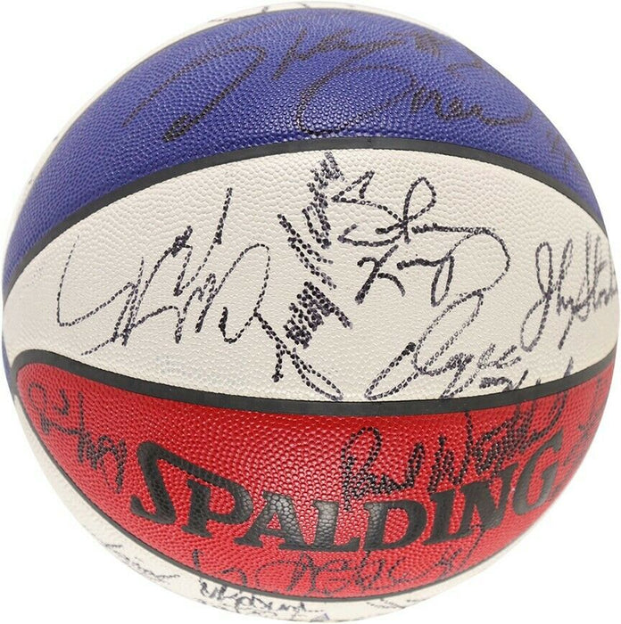 Michael Jordan Scottie Pippen 1993 All Star Game Team Signed Basketball JSA COA