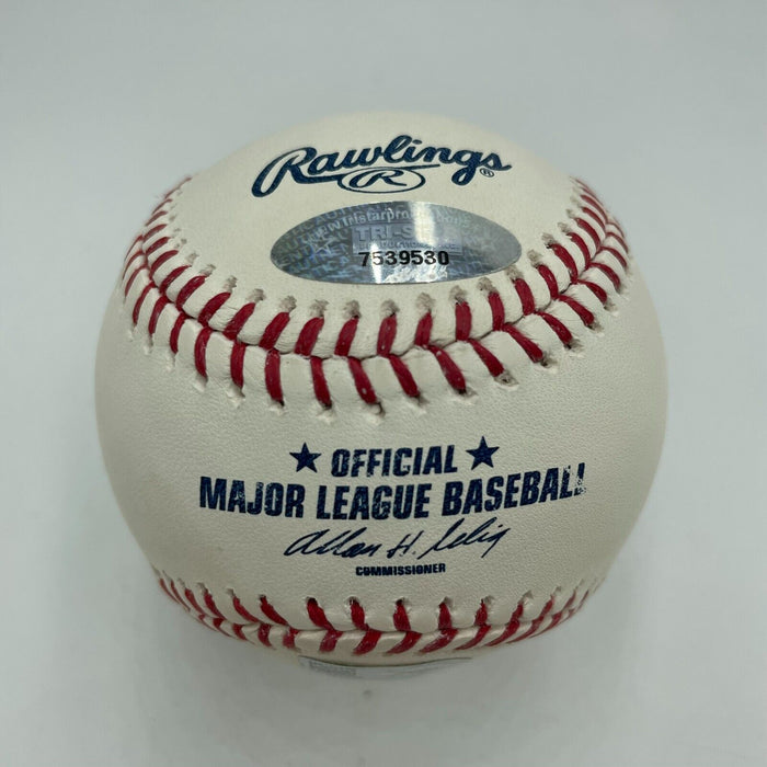 Roger Clemens Signed Heavily Inscribed STAT Baseball MLB & Tristar Holograms