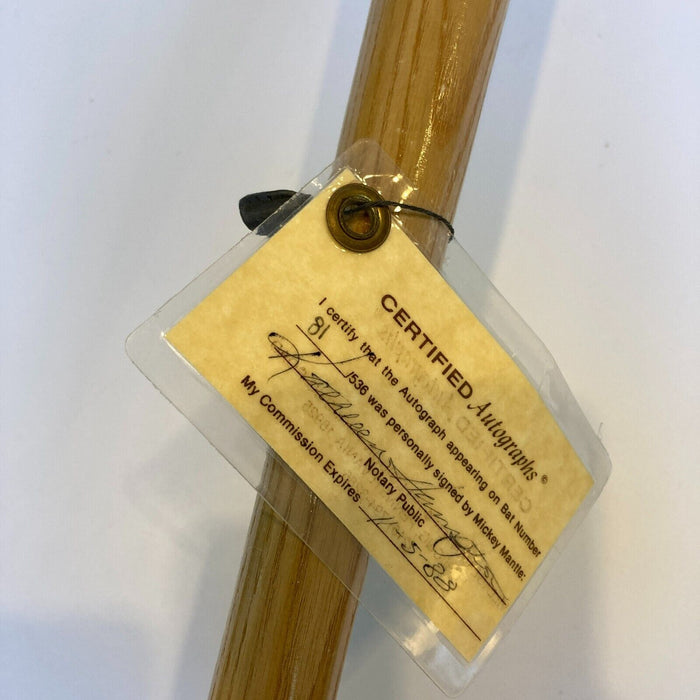 Mickey Mantle Signed 536 Home Runs Louisville Slugger Baseball Bat JSA COA