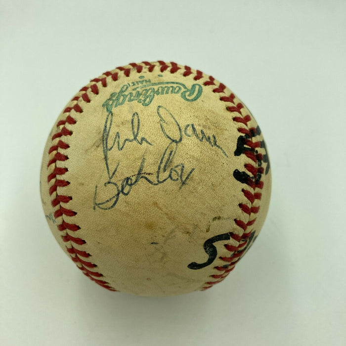 1970's New York Yankees VS Baltimore Orioles Actual Signed Game Used Baseball