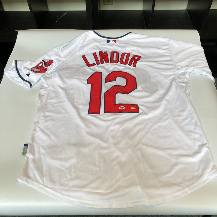 Francisco Lindor Signed Authentic Cleveland Indians Jersey PSA DNA COA