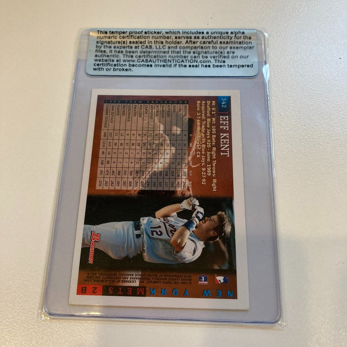 1995 Topps Jeff Kent Signed Baseball Card CAS Certified Auto
