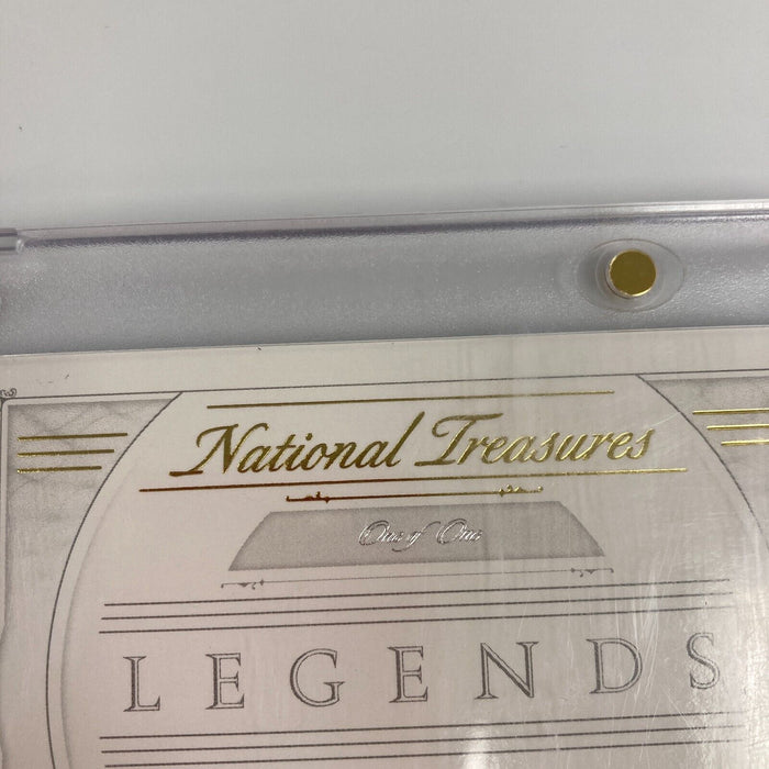 2015 National Treasures Heinie Groh Auto Game Used Bat Booklet 1/1 One Of One