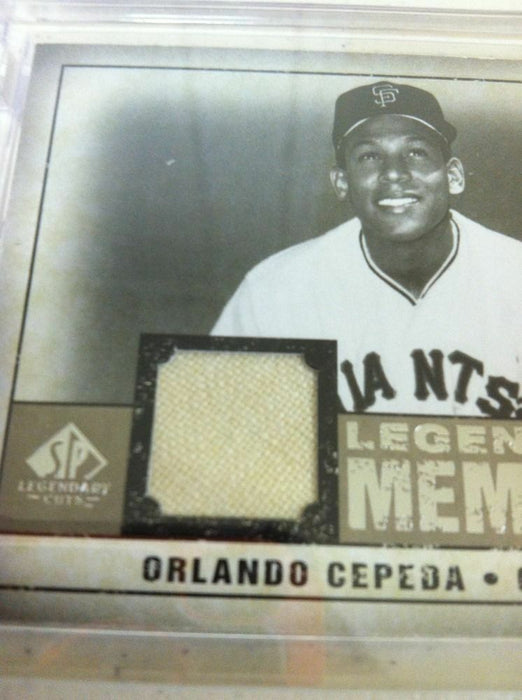 2008 SP LEGENDARY CUTS ORLANDO CEPEDA JERSEY CARD #D 10/10=EBAY 1/1 LAST ONE