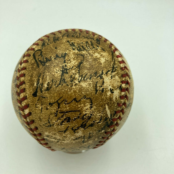 1910 Philadelphia Athletics A's World Series Champs Team Signed Baseball Beckett