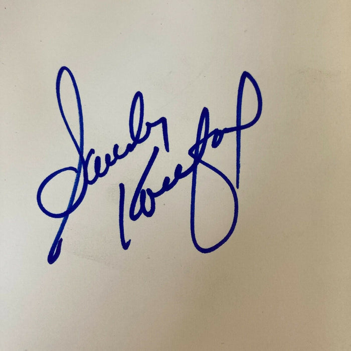 Sandy Koufax Signed Autographed Vintage Baseball Book With JSA COA