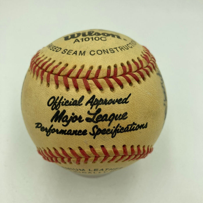 Willie Mays Leo Durocher San Francisco Giants Legends Signed Baseball Beckett