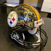 1970's Pittsburgh Steelers Super Bowl Champs Team Signed Game Helmet Beckett COA