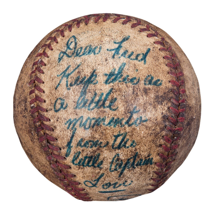 1950's Pee Wee Reese Signed Game Used Baseball  Inscribed "Little Captain" JSA