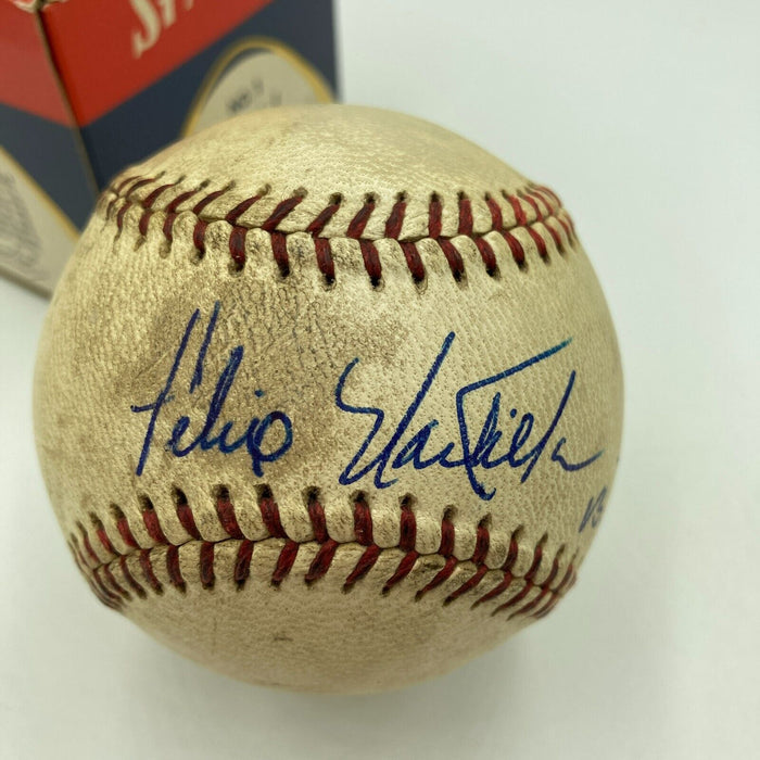 Felix Mantilla Signed 1961 Game Used Baseball Milwaukee Braves JSA COA