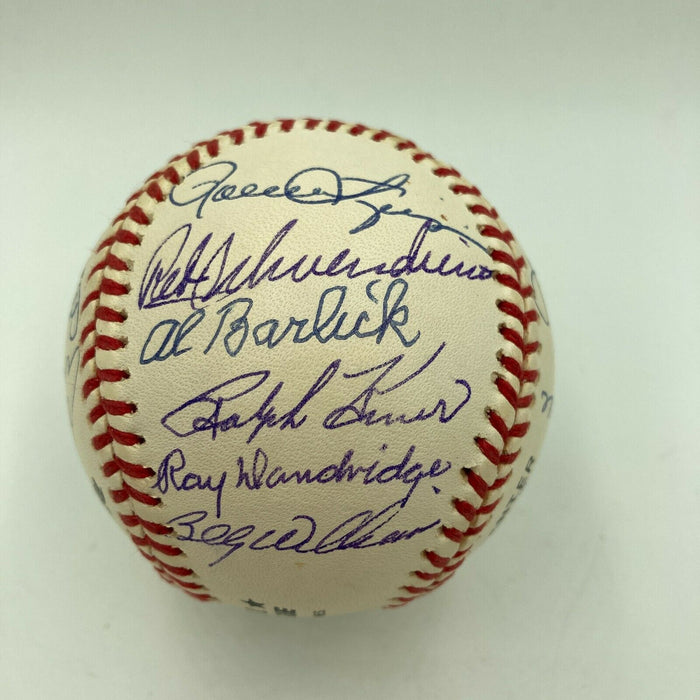 Beautiful Ted Williams Hall Of Fame Multi Signed Baseball 22 Sigs Beckett COA
