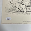 Lee Roy Selmon Signed 1981 Shell Oil Art Print Tampa Bay Bucs 10.75x13.5 JSA COA
