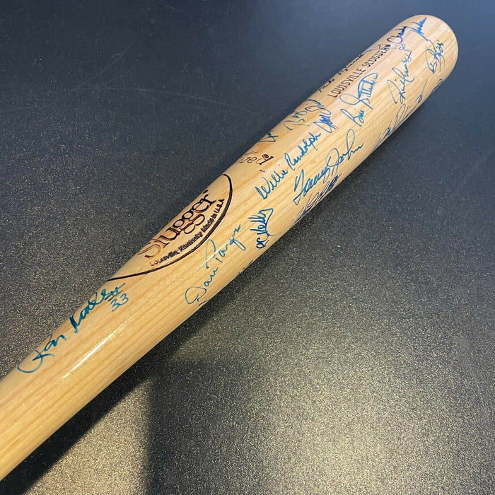 1987 New York Yankees Team Signed Game Model Bat With Don Mattingly
