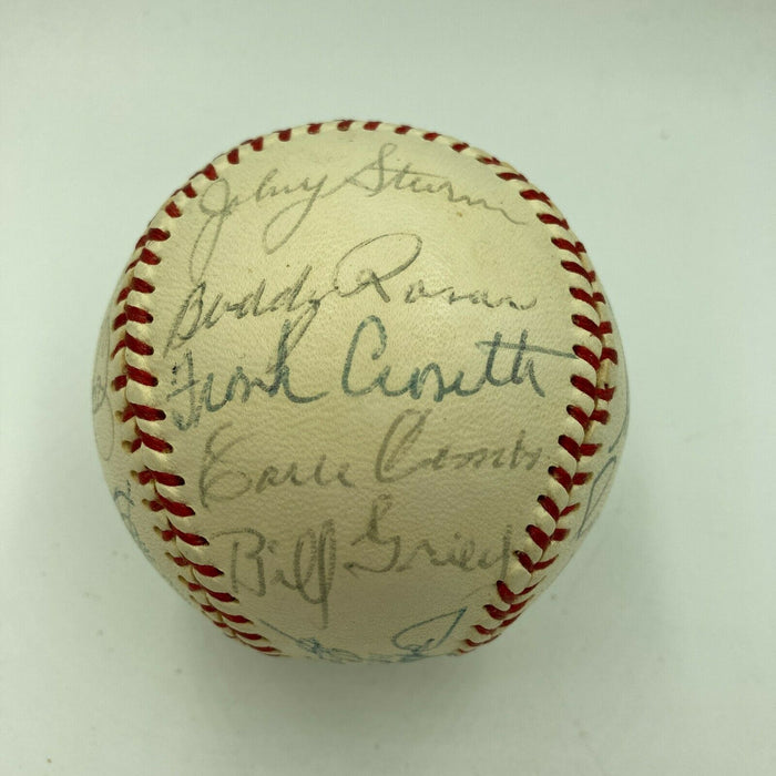 Beautiful 1941 New York Yankees Team Signed American League Baseball Beckett COA
