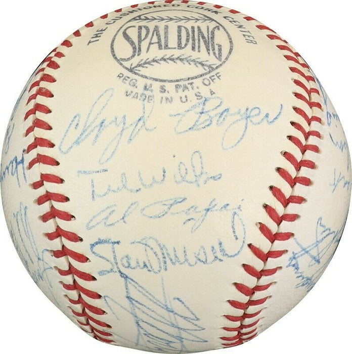 Beautiful 1950 St. Louis Cardinals Team Signed Baseball Stan Musial PSA DNA COA