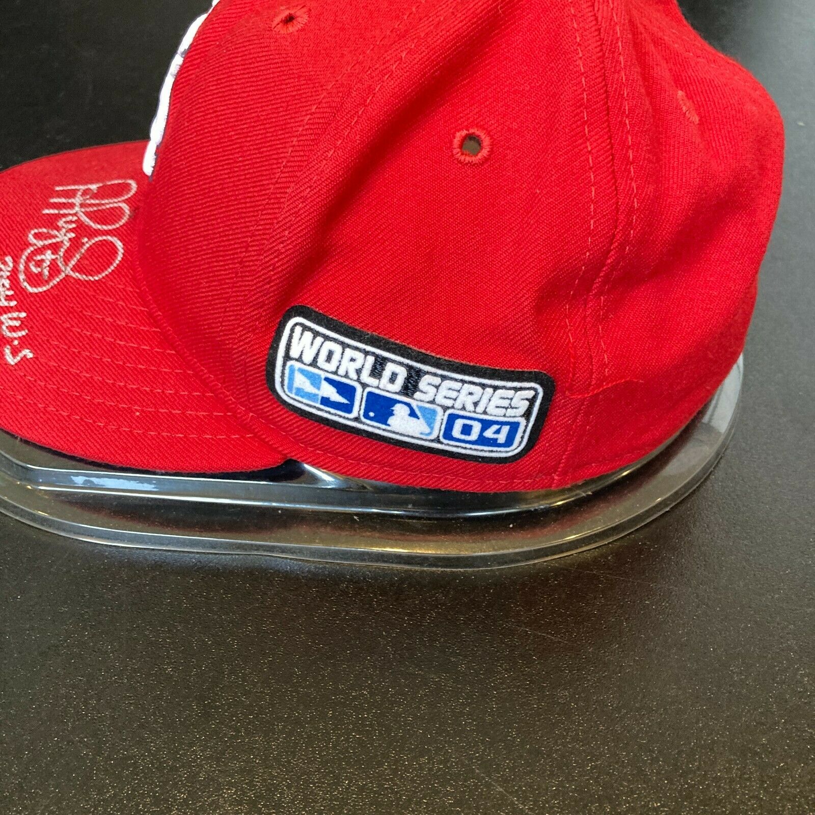 2004 Albert Pujols Game Worn World Series Cap