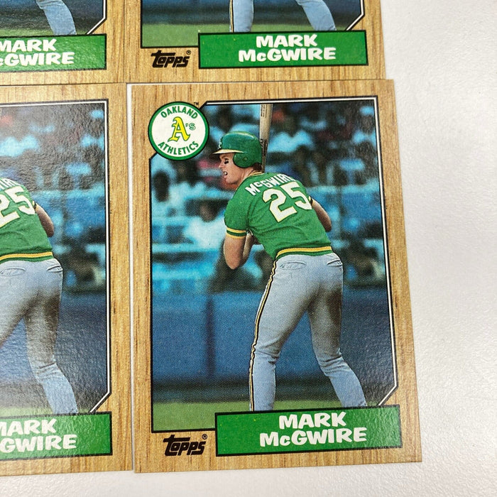 Lot Of (6) 1987 Topps Mark Mcgwire Rookie Cards RC