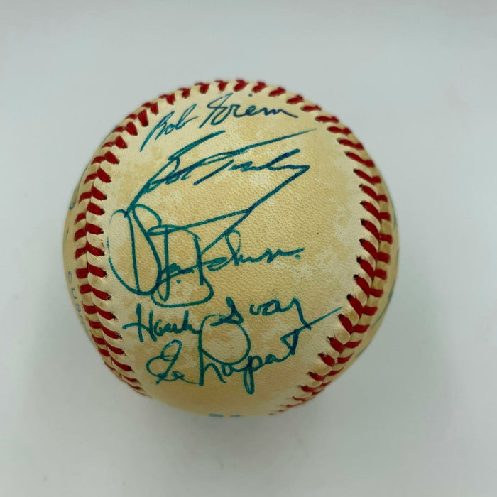 Beautiful Yankees Legends Multi Signed Baseball Roger Maris Sweet Spot PSA DNA