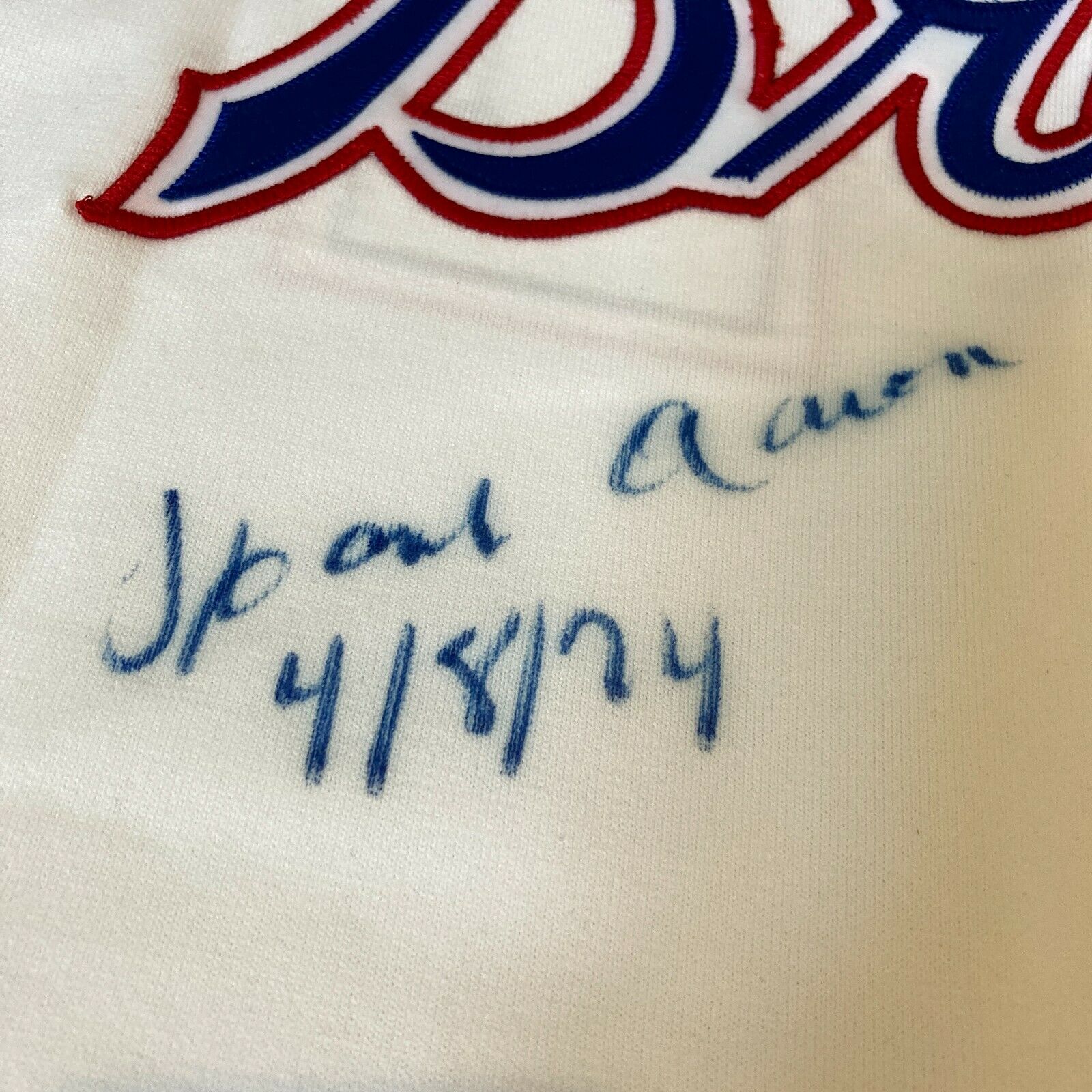 Hank Aaron 4-8-1974 Signed 715th Home Run Atlanta Braves Jersey JSA —  Showpieces Sports