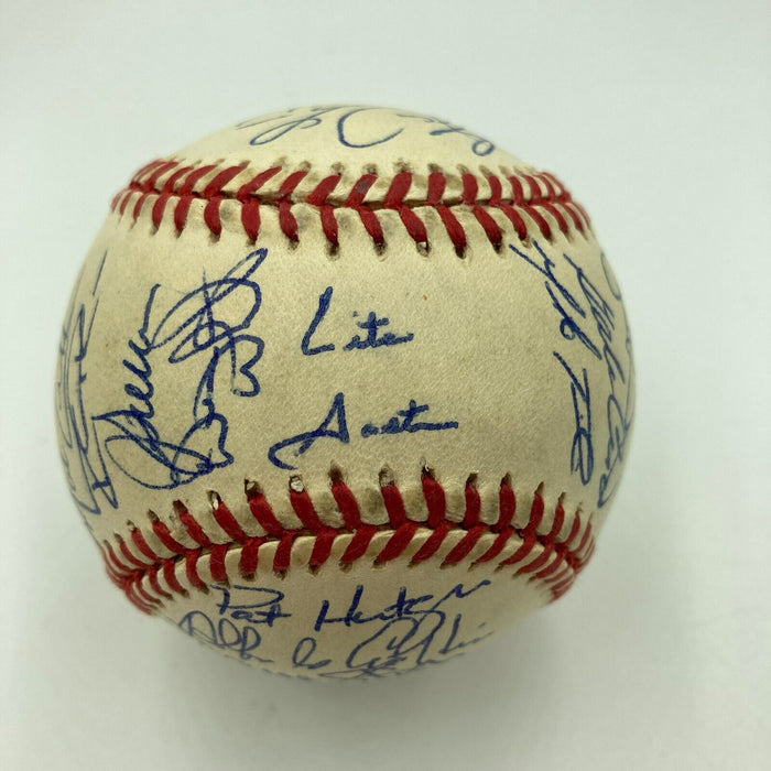 1992 Toronto Blue Jays World Series Champs Team Signed W.S. Baseball JSA COA