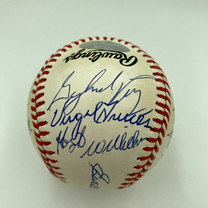 No Hitter Pitchers Signed Baseball 17 Sigs Tom Seaver Catfish Hunter JSA COA