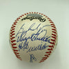No Hitter Pitchers Signed Baseball 17 Sigs Tom Seaver Catfish Hunter JSA COA