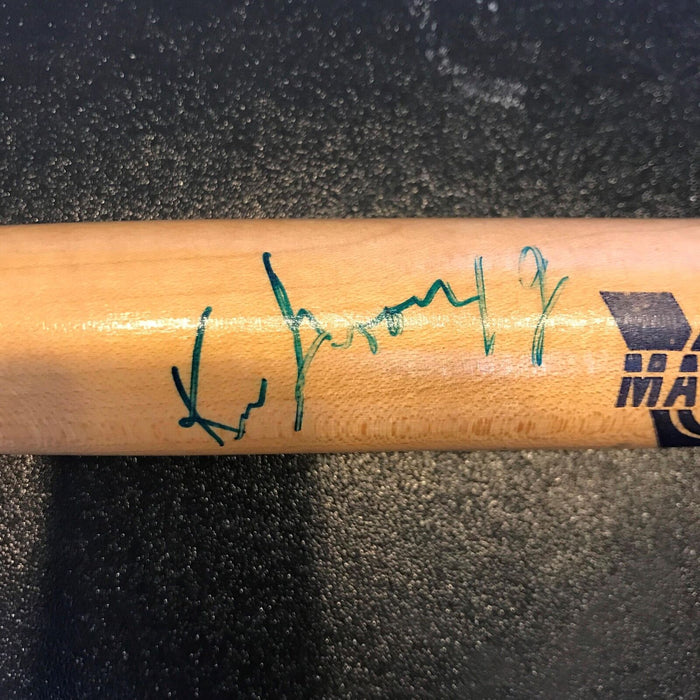 RARE 1988 Ken Griffey Jr Pre Rookie Signed Vermont Mariners Mini Bat JSA COA