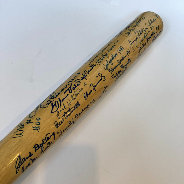 Brooklyn Dodgers Legends Signed Jackie Robinson Bat 58 Sigs Sandy Koufax JSA COA