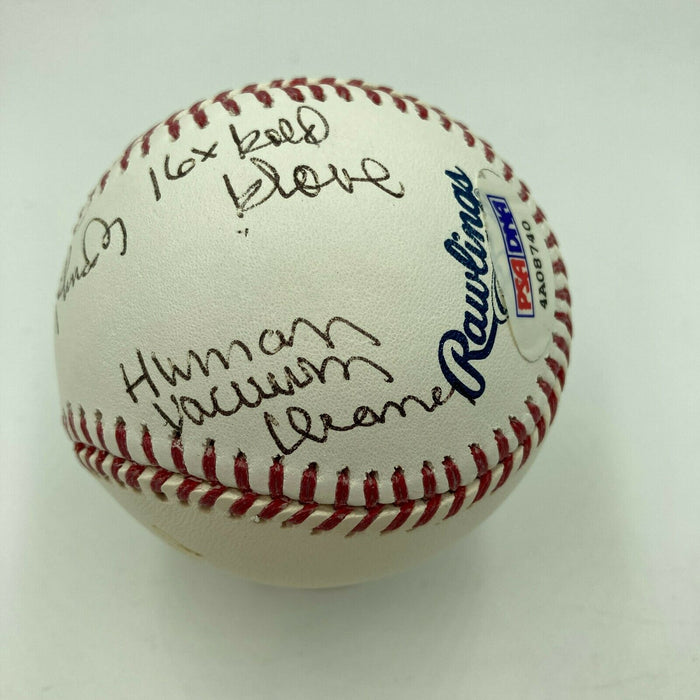Brooks Robinson Signed Heavily Inscribed STAT Major League Baseball PSA DNA COA