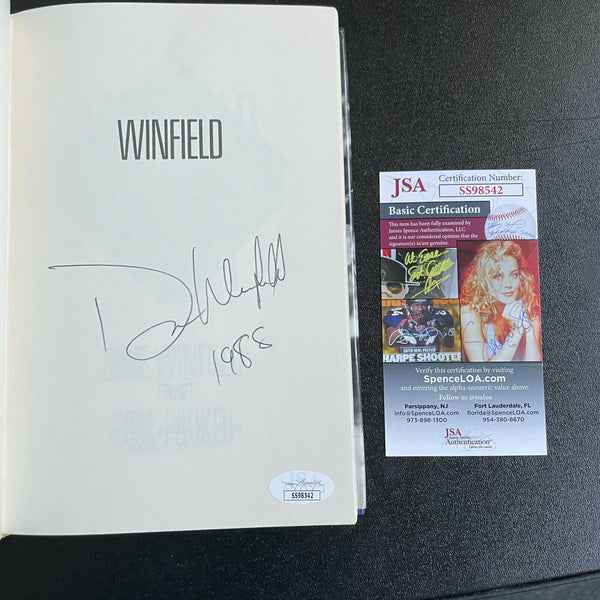 Dave Winfield Signed Autographed 1988 Baseball Book With JSA COA