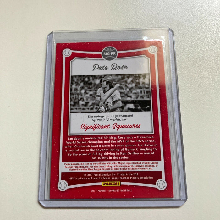 2017 Donruss Pete Rose #18/20 Signed Autographed Baseball Card Auto