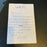 Lonny Frey Signed 1930's Game Model Glove With Handwritten Letter JSA COA