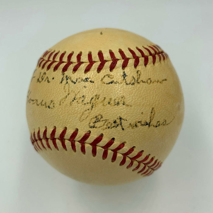 The Finest Ty Cobb & Honus Wagner Dual Signed National League Baseball JSA COA