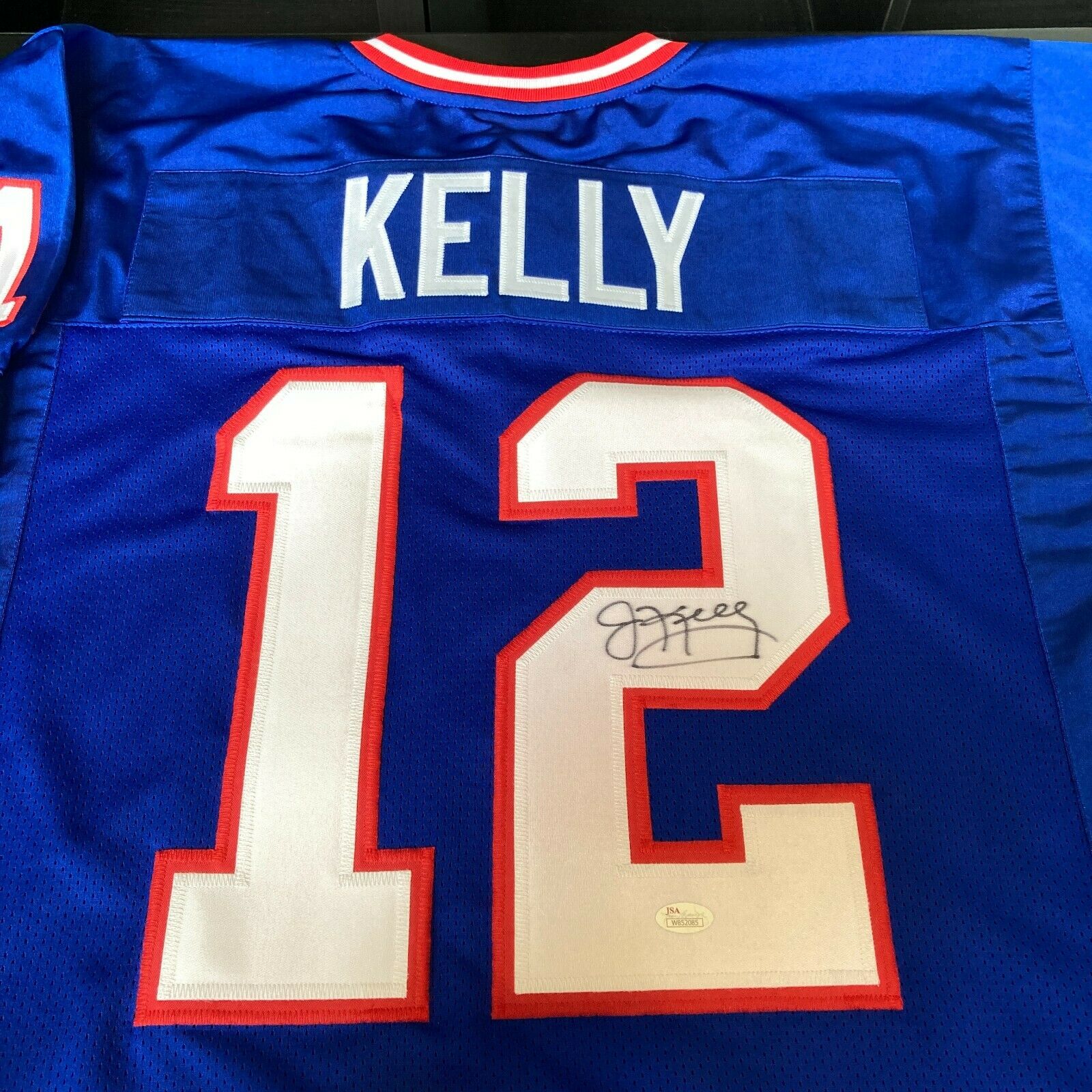 Jim Kelly Signed Autographed Buffalo Bills Career Stats