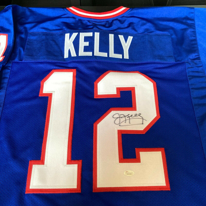 Jim Kelly Signed Autographed Buffalo Bills Career Stats Jersey With JSA COA