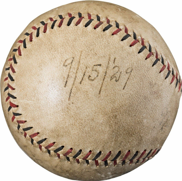 Chick Hafey Signed Autographed 1929 St. Louis Cardinals Game Used Baseball PSA