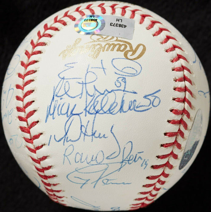 2009 New York Yankees Team Signed World Series Baseball Derek Jeter Steiner COA