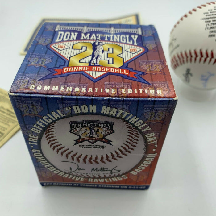 Don Mattingly 10th Yankees Captain Signed Special Edition Baseball Steiner COA