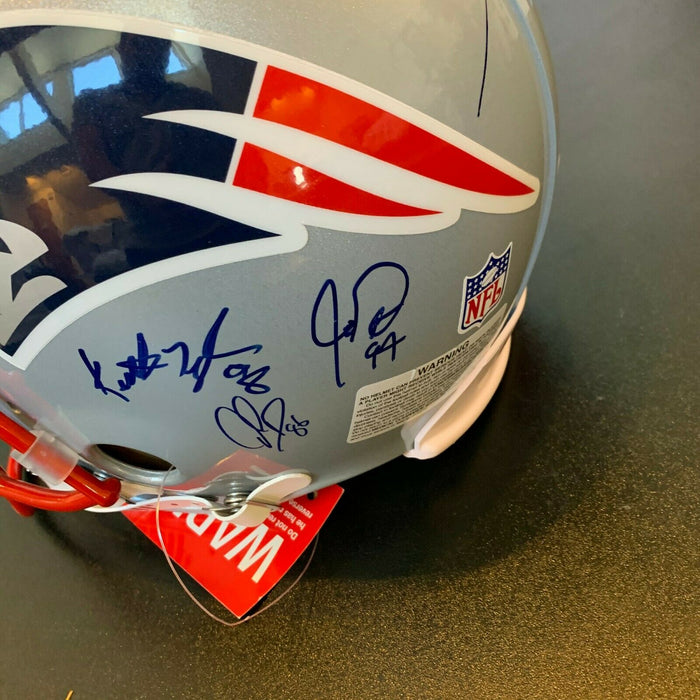 2004 New England Patriots Super Bowl Champs Team Signed Helmet Tom Brady Steiner