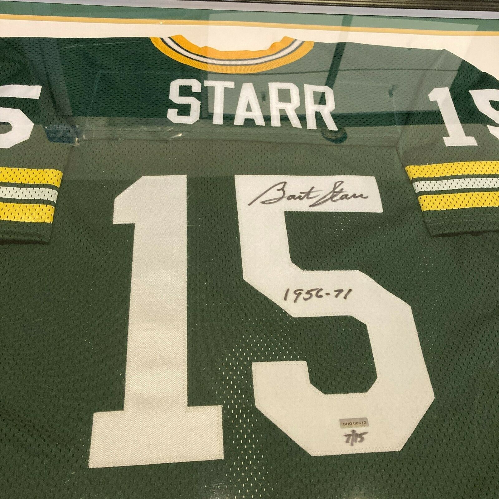 Bart Starr 1956-1971 Signed Green Bay Packers Jersey UDA Upper Deck —  Showpieces Sports