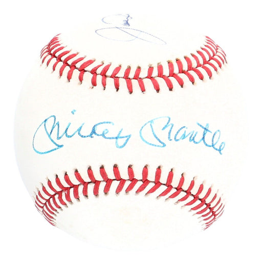 Beautiful Mickey Mantle & Joe Dimaggio Dual Signed Baseball Beckett COA