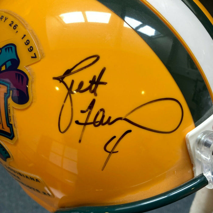 Brett Favre Signed 1997 Super Bowl Green Bay Packers Full Size Helmet Beckett