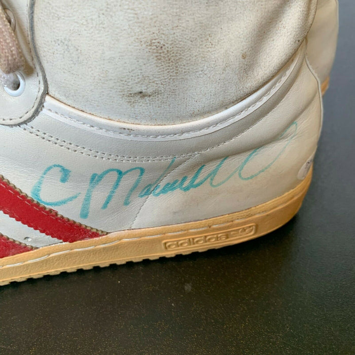Cedric Maxwell Signed Pair Of (2) 1980's Game Used Basketball Shoes With JSA COA