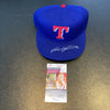 Ivan Rodriguez Signed Authentic Texas Rangers Game Model Hat JSA COA