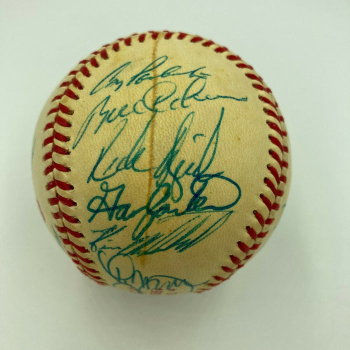 1986 New York Mets World Series Champions Team Signed W.S. Baseball JSA COA